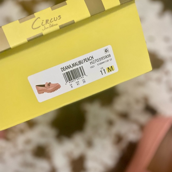 Sam Edelman Vegan Leather Lug Sole Deana Loafer, Malibu Peach, 11, Like New - Picture 7 of 16